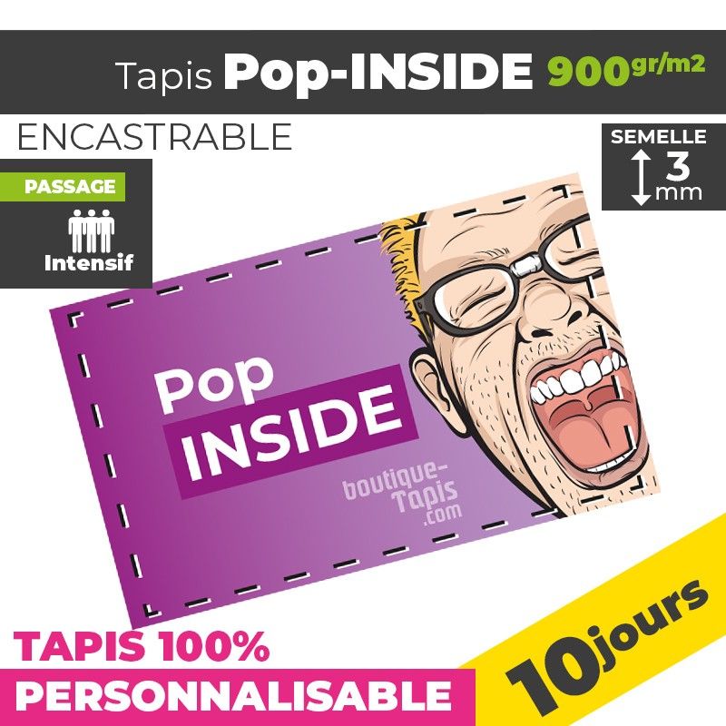 Tapis Personnalisé Pop-INSIDE